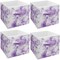 Sorbus Fabric Collapsible Cube Storage Bins Set - Tie Dye 4 Pack